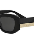 Bvlgari Roma Black Geometric Sunglasses