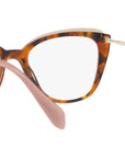 MU 02QV VX81O1 havana / top transparent brown
