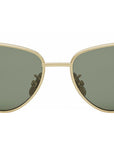 Metal Triomphe Gold Cat Eye Sunglasses