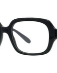 Slim Black Square Eyeglasses