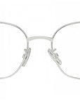 Slim Silver Geometric Eyeglasses