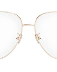 Mini CD O A1U Gold Pilot Eyeglasses