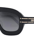 DiorSignature M1U Black Pilot Sunglasses