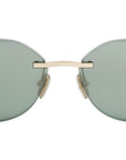 Serpenti Forever Shiny Gold Oval Sunglasses