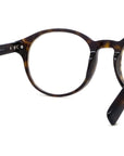 DiorBlackSuitO RI Havana Round Eyeglasses