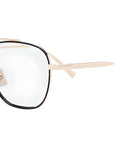 DiorBlackSuitO 13U Gold Pilot Eyeglasses