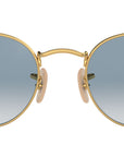 Round Flat Lenses RB3447N gold azure