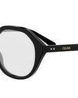 CELINE Thin Black Geometric Eyeglasses