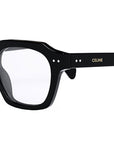 CELINE Thin Black Geometric Eyeglasses