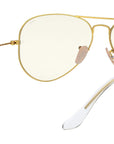 Aviator Clear Evolve RB3025 001/5F Gold Grey Photochromic