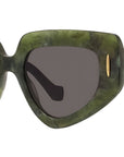 Anagram Green Geometric Sunglasses