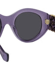 Anagram Purple Round Sunglasses