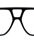 Slim Black Pilot Eyeglasses