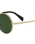 Metal Gold Round Sunglasses