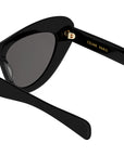 Triomphe Mini HD Black Cat Eye Sunglasses