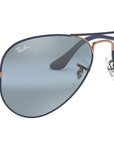 Aviator Mirror RB3025 9156AJ Matte Dark Blue