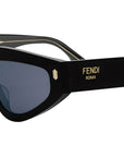 Fendi Roma Black Geometric Sunglasses