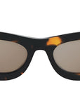 FF Diamonds Havana Oval Sunglasses