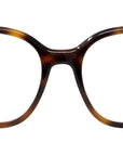 Slim Havana Geometric Sunglasses