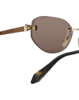 Serpenti Forever Gold Oval Sunglasses