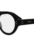 3 Dots HD Black Geometric Eyeglasses