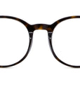DiorBlackSuitO RI Havana Round Eyeglasses