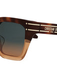 DiorSignature 10F Red Havana Butterfly Sunglasses