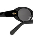 DiorGlow B3I Black Oval Sunglasses