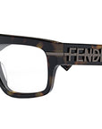 Fendigraphy Havana Rectangular Eyeglasses