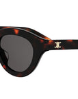 Triomphe Mini Havana Round Sunglasses