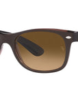 New Wayfarer RB2132 6608M2 matte brown on transparent bro