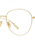 GemDiorO RU Gold Round Eyeglasses
