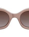 Triomphe Brown Oval Sunglasses
