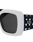 VeryDior S1I White Geometric Sunglasses