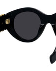 Anagram Black Round Sunglasses