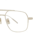 GV Speed Silver Rectangular Eyeglasses