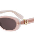 Dior Oblique B1I Pink Oval Sunglasses