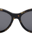 Lettering Dark Havana Cat Eye Sunglasses