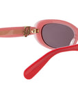 Dior Oblique B1I Red Oval Sunglasses