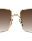 Refined Metal LW40106U 30F Gold Geometric Sunglasses