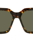 CD SU Havana Geometric Sunglasses