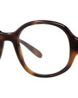 Slim Havana Geometric Sunglasses