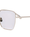 GemDiorO S6U Silver Geometric Eyeglasses