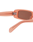CELINE 3 Dots Orange Rectangular Sunglasses