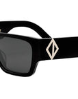 CD Diamond S5I Black Geometric Sunglasses