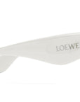 Inflated White Cat Eye Sunglasses