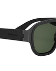 Aluminium Black Pilot Sunglasses