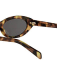 Triomphe Mini Havana Oval Sunglasses
