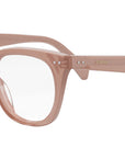 CELINE Thin Milky Pink Glitter Cat eye Eyeglasses