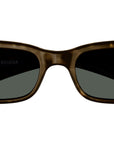 Dynasty Rectangle BB0096S 002 dark havana